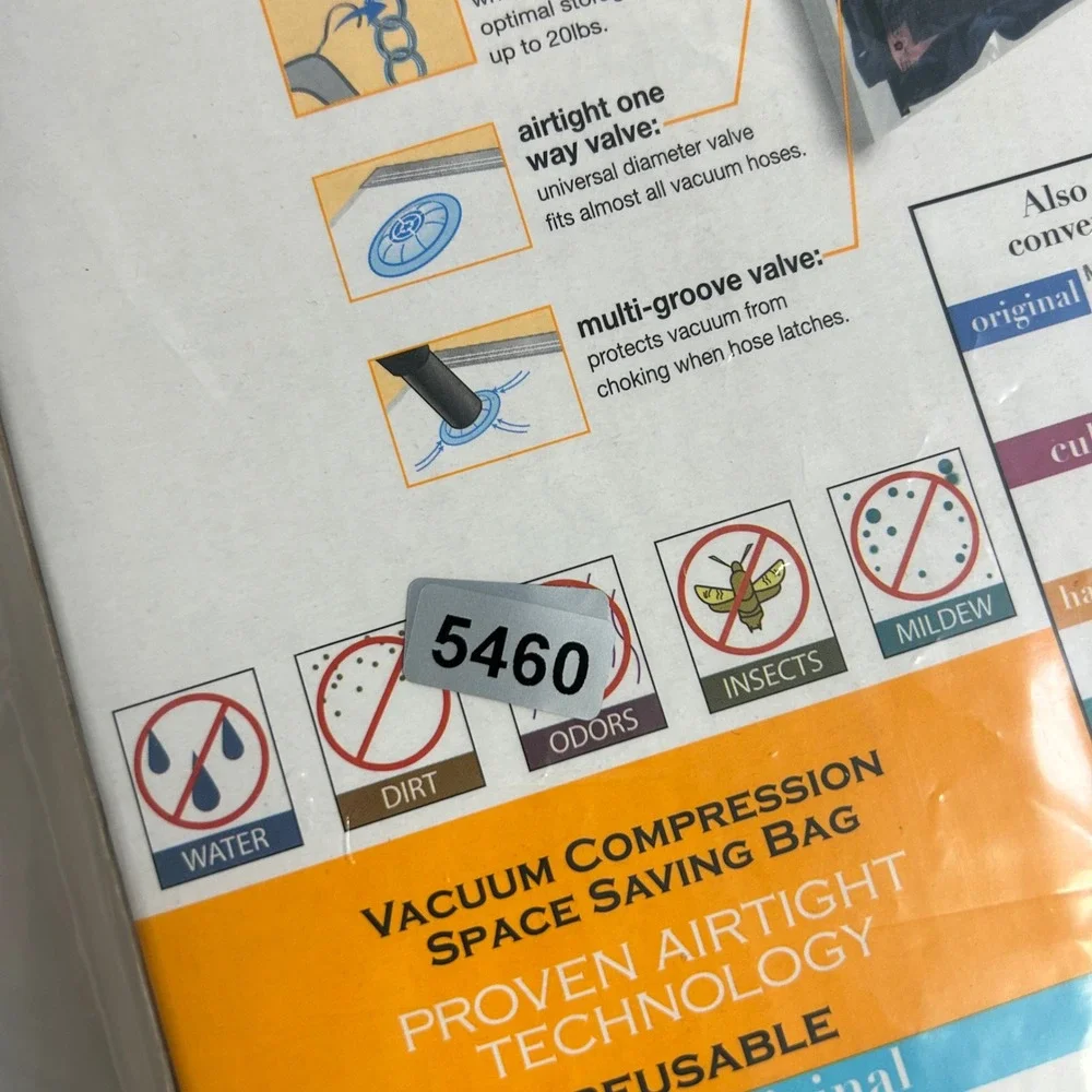Space Saving Magic Bag Unisex Large Clear Hanging Vacuum Compression Storage Bag
